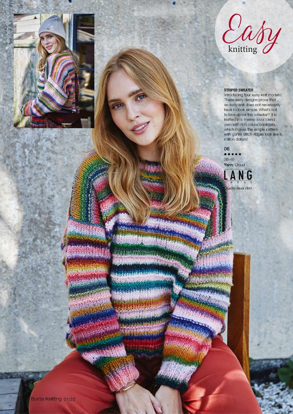 Модный трикотажный гардероб для женщин в журнале &quot;Burda Knitting&quot;