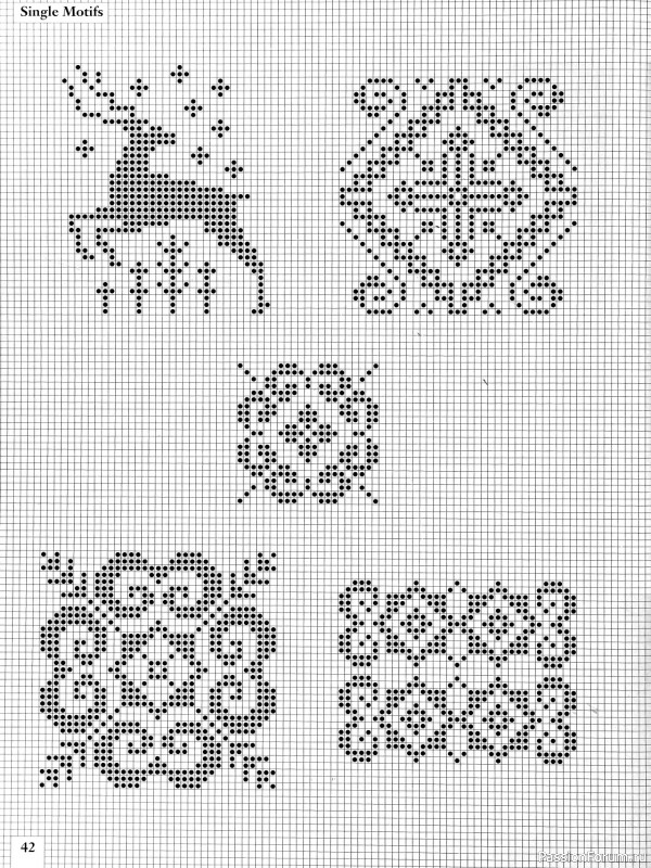 Коллекция узоров в книге «Charts for Colour Knitting»