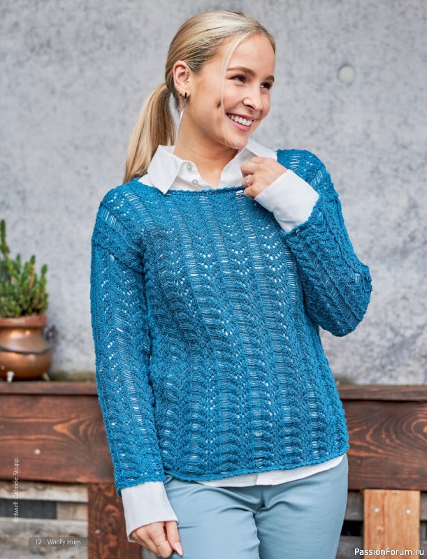 Вязаные проекты в журнале «Woolly Hugs Maschenwelt №6 2023»