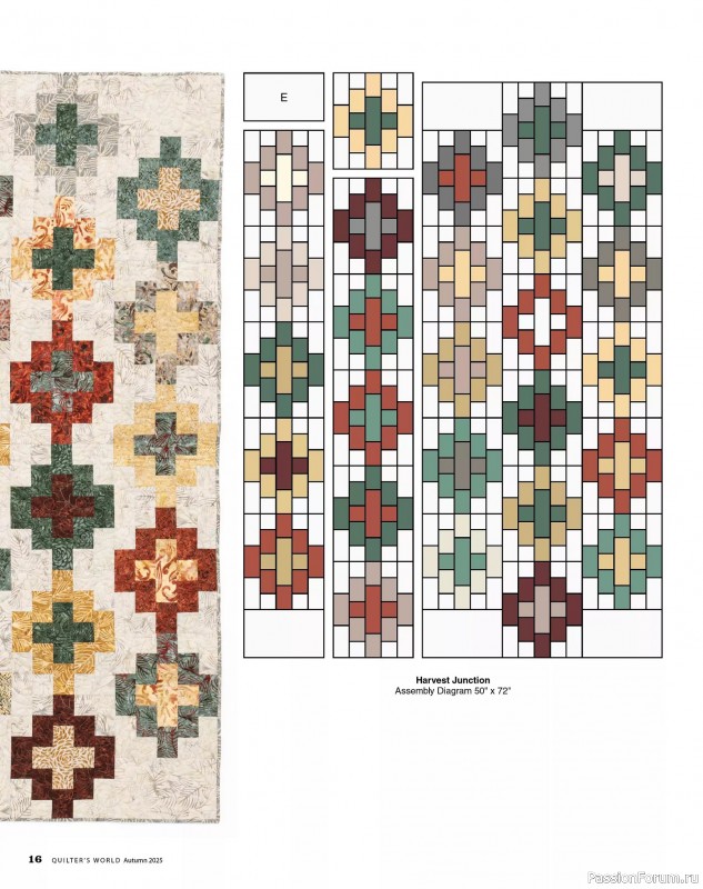 Коллекция проектов для рукодельниц в журнале «Quilter's World - Autumn 2025»