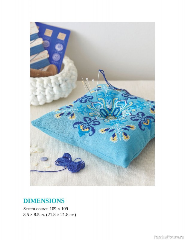 Коллекция вышивки в книге «Cross-Stitch Mandalas»