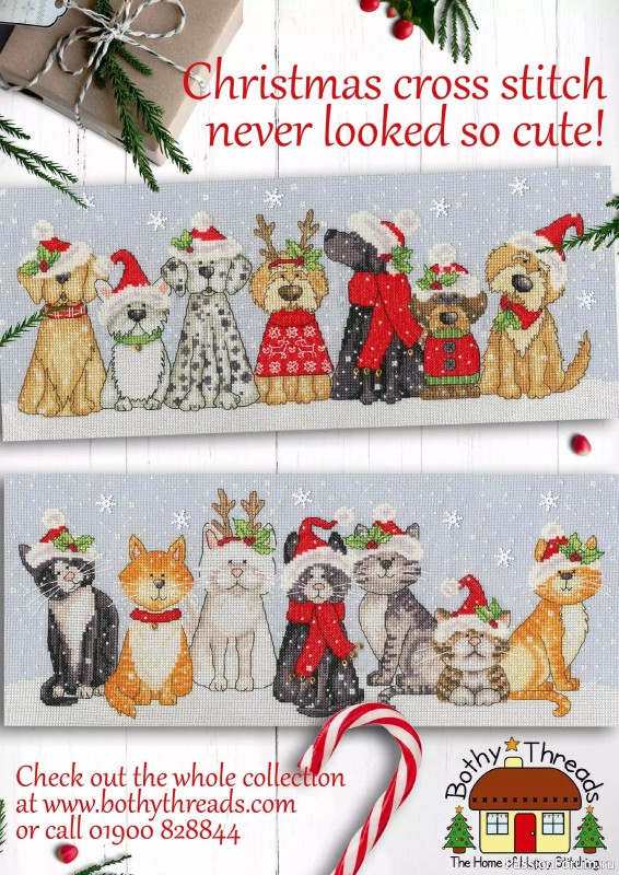 Коллекция вышивки в журнале «Cross Stitch Favourites - Christmas 2024»