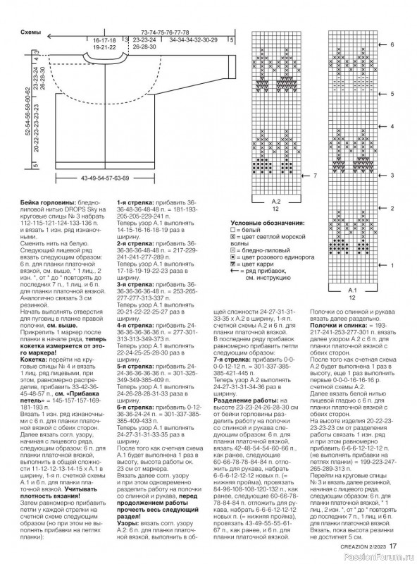 Вязаные модели спицами в журнале «Creazion №2 2023»