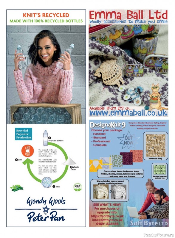 Вязаные модели спицами в журнале «Let's Knit №185 2022»