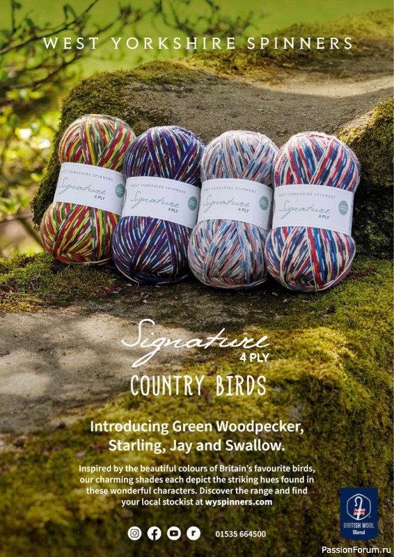 Вязаные проекты спицами в журнале «The Knitter №192 2023»