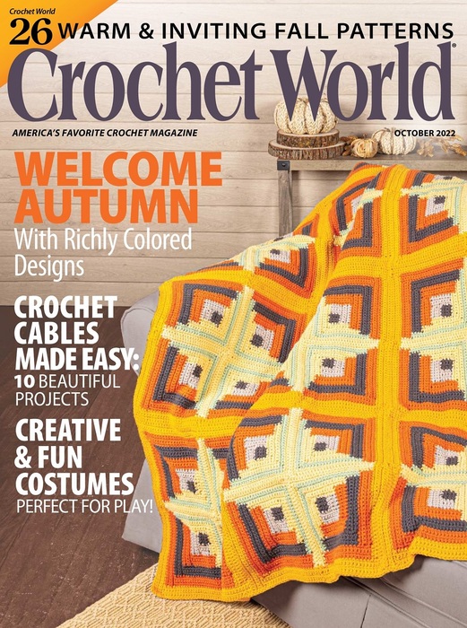 Вязаные проекты крючком в журнале &laquo;Crochet World - October 2022&raquo;