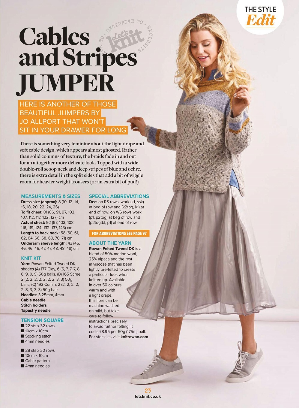 Для любителей вязания спицами. Let's Knit №177 2021