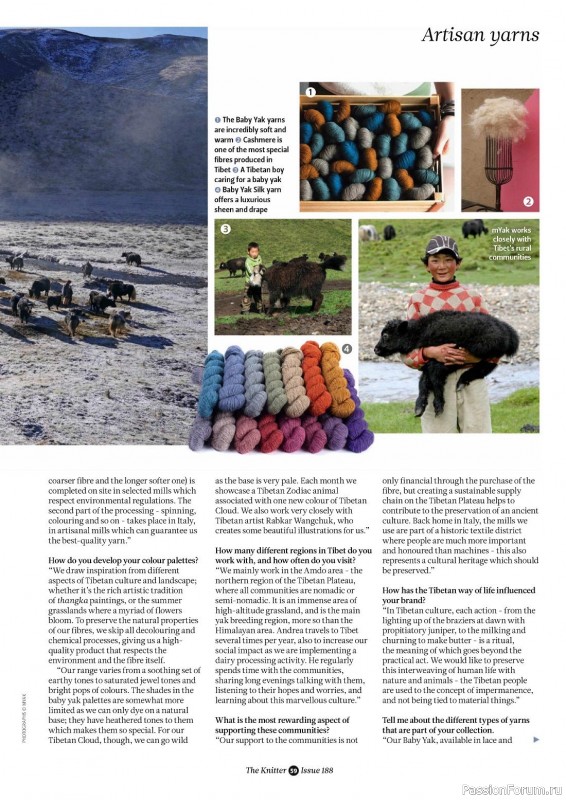 Вязаные проекты спицами в журнале «The Knitter №188 2023»