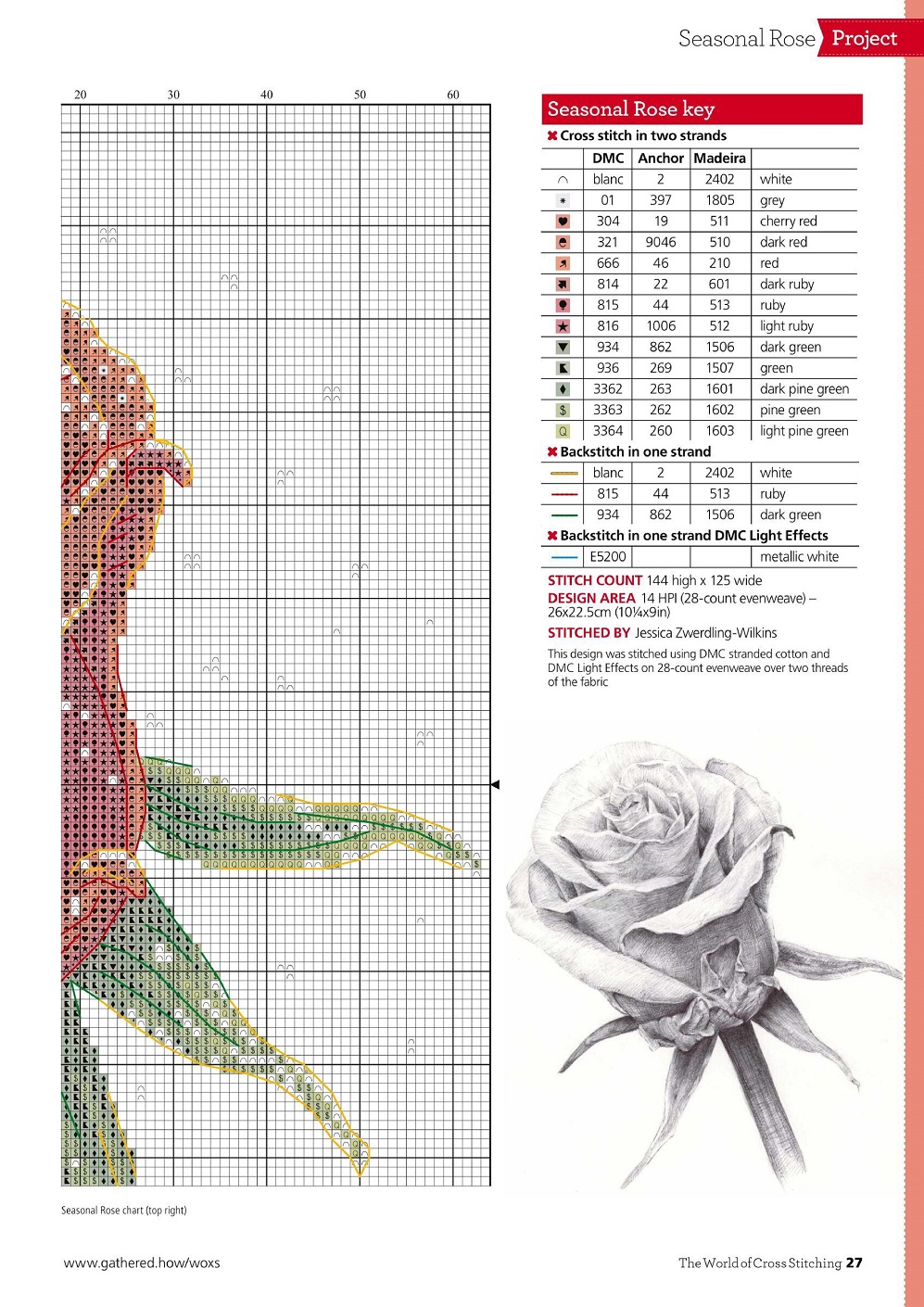 Для любителей вышивания крестом журнал "The World of Cross Stitching" №315 2021
