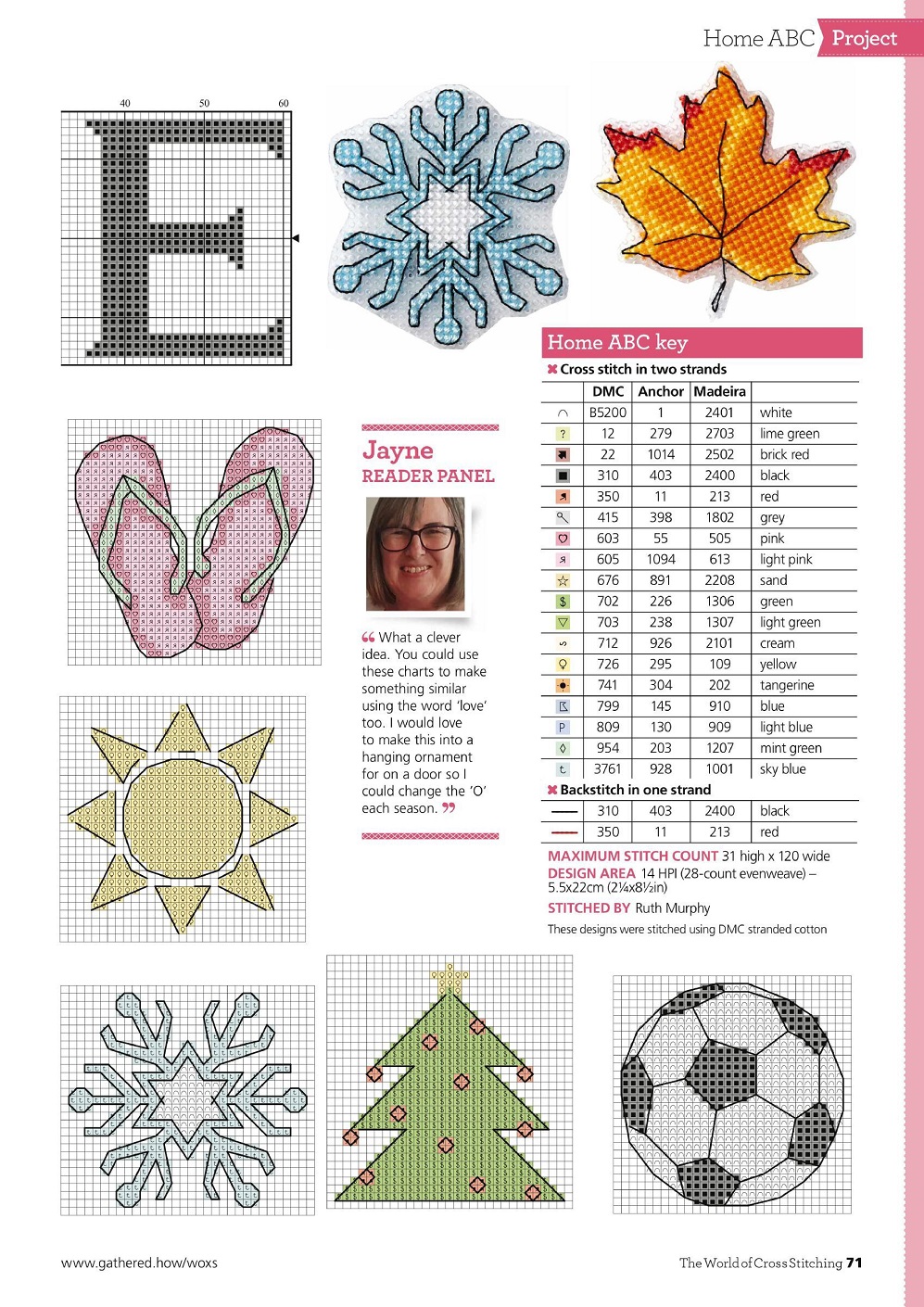 Для любителей вышивания крестом журнал "The World of Cross Stitching" №315 2021