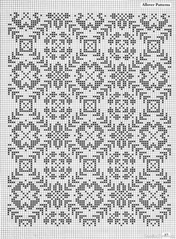 Коллекция узоров в книге «Charts for Colour Knitting»