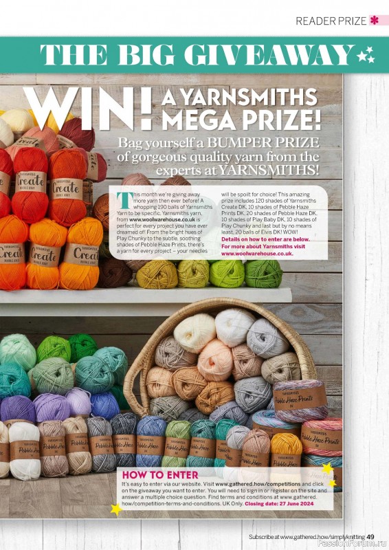 Вязаные проекты крючком в журнале «Simply Knitting №251 2024»