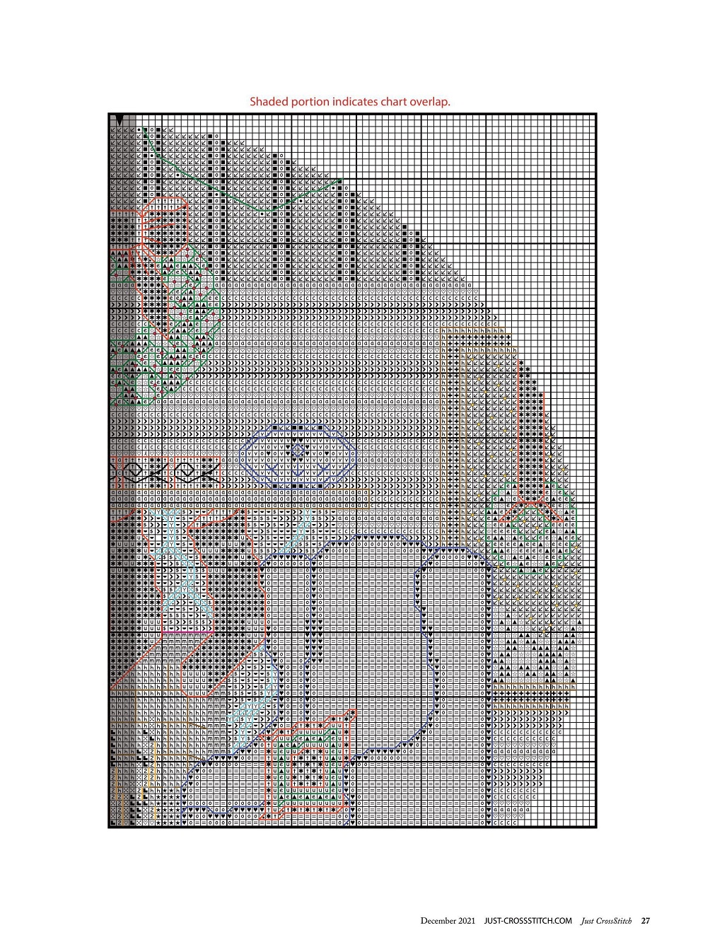Журнал "Just CrossStitch - December" 2021