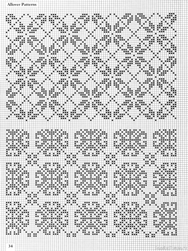 Коллекция узоров в книге «Charts for Colour Knitting»