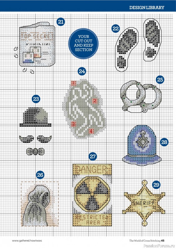 Коллекция вышивки в журнале «The World of Cross Stitching №362 2025»