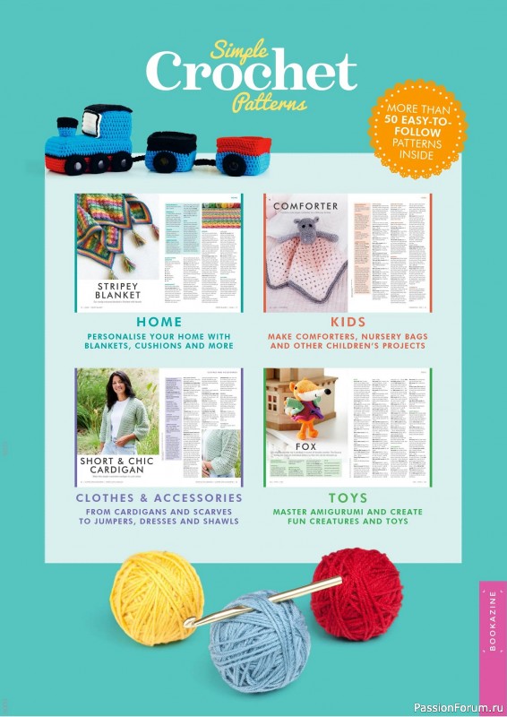 Вязаные проекты крючком в журнале «Simple Crochet Patterns - 1st Edition 2025»