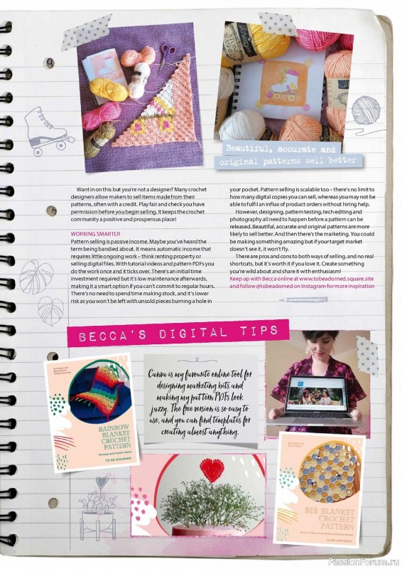 Вязаные проекты крючком в журнале «Simply Crochet №129 2022»