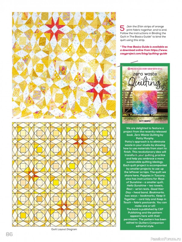 Коллекция проектов для рукодельниц в журнале «Quilters Companion №132 2025»