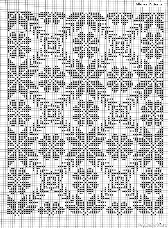 Коллекция узоров в книге «Charts for Colour Knitting»