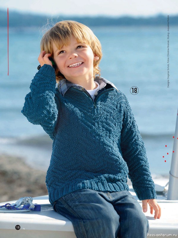 Вязаные модели для детей в журнале «Kinder Maschenmode №3 2024»