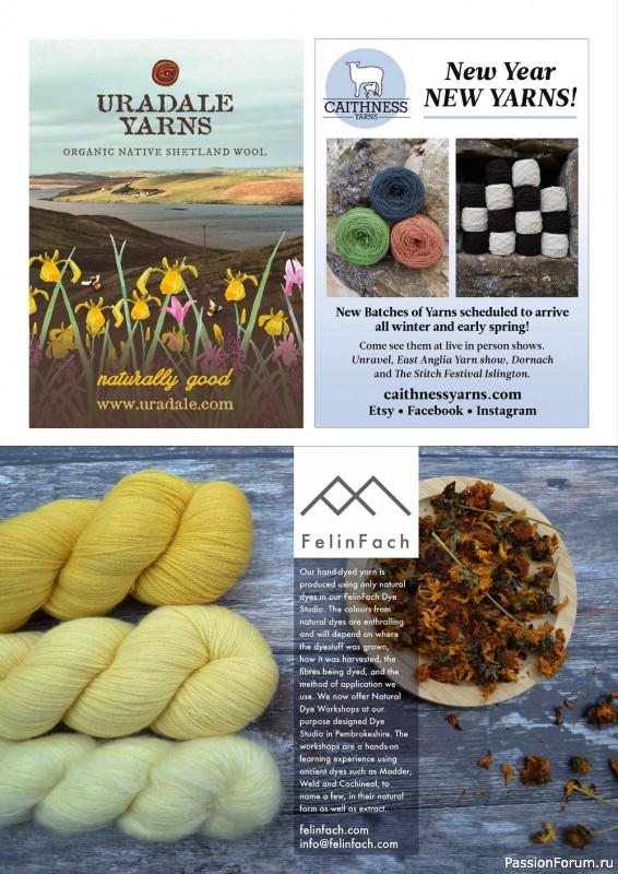 Вязаные модели спицами в журнале «The Knitter №176 2022»