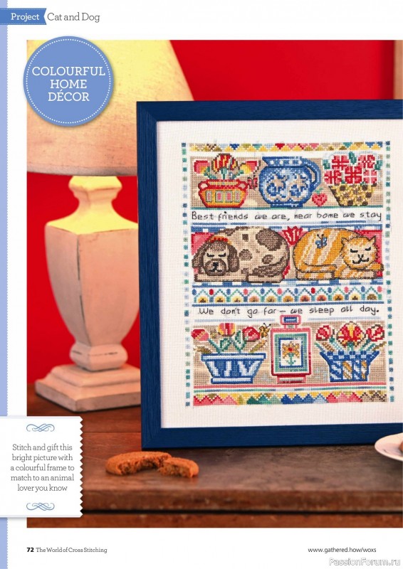 Коллекция вышивки в журнале «The World of Cross Stitching №338 2022»
