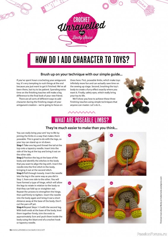 Вязаные проекты крючком в журнале «Simply Crochet №148 2024»