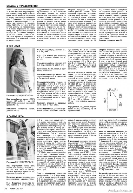 Вязаные модели в журнале «Verena №2 2024»