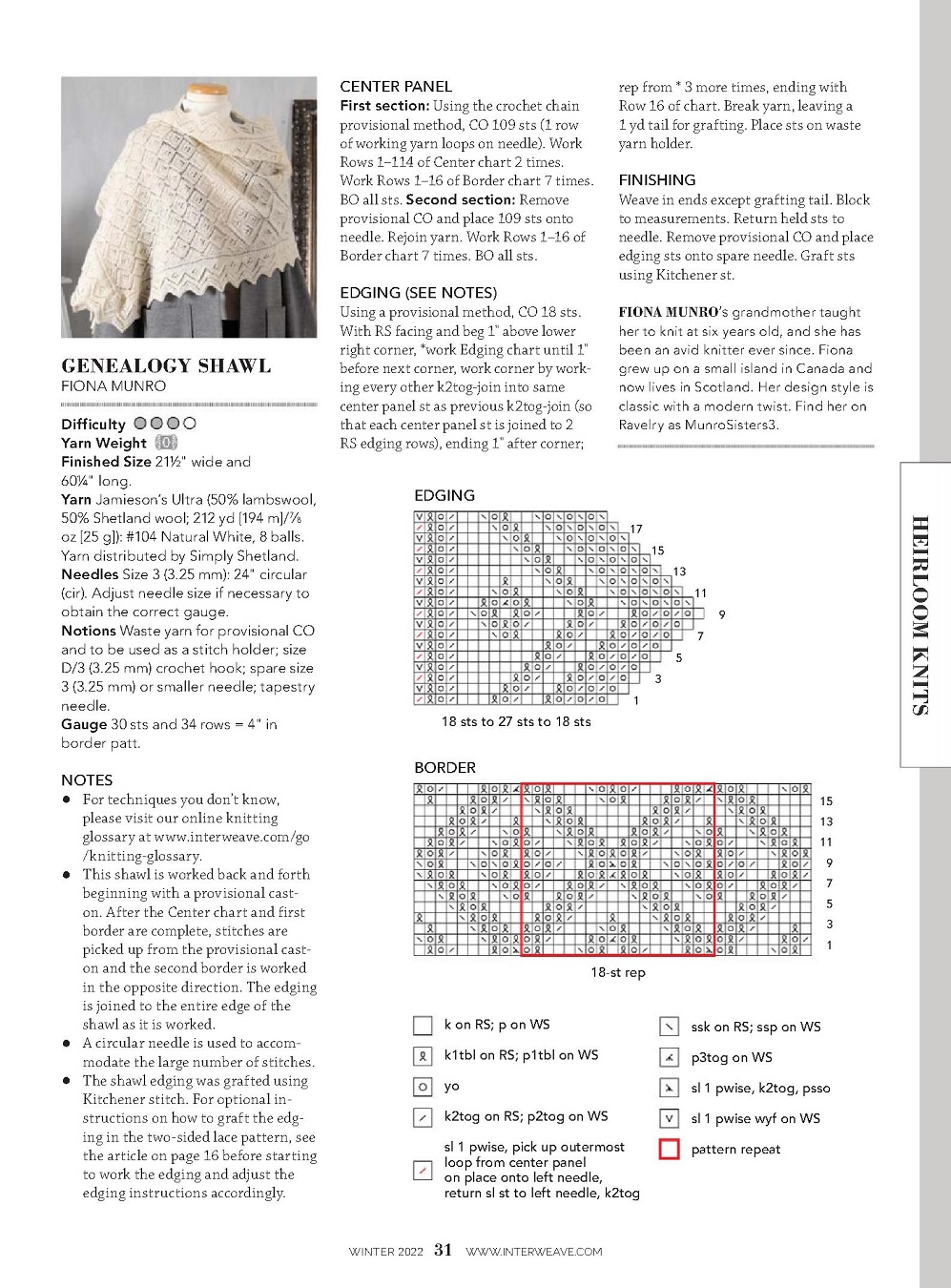 Журнал "Interweave Knits - Winter" 2022