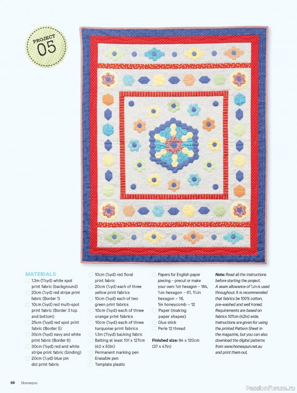 Коллекция проектов для рукодельниц в журнале «Australian Homespun №218 2025»