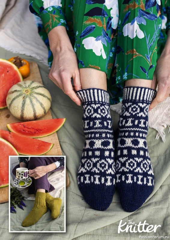 Вязаные модели спицами в журнале «The Knitter №176 2022»