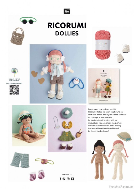 Вязаные проекты крючком в журнале «Simply Crochet №144 2023»