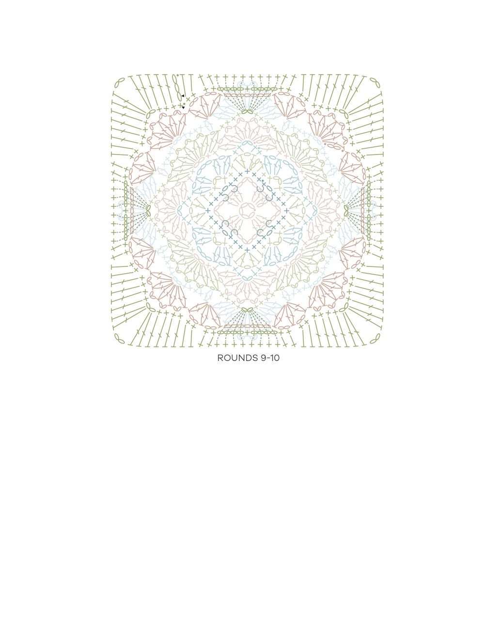 Коллекция проектов крючком в книге &laquo;100 Crochet Tiles&raquo;