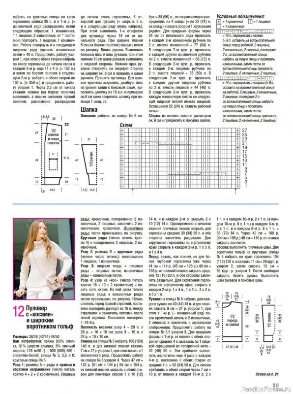 Вязаные модели в журнале «Сабрина №10 2023»