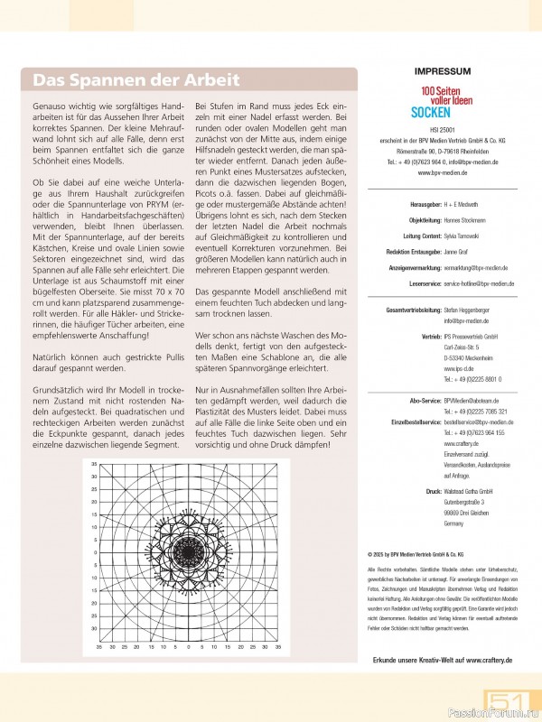 Вязаные проекты спицами в журнале «Hundert Seiten voller Ideen №1 2025»