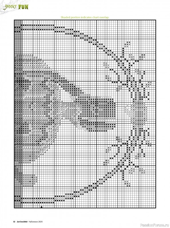 Коллекция вышивки в журнале «Just CrossStitch - Halloween 2025»