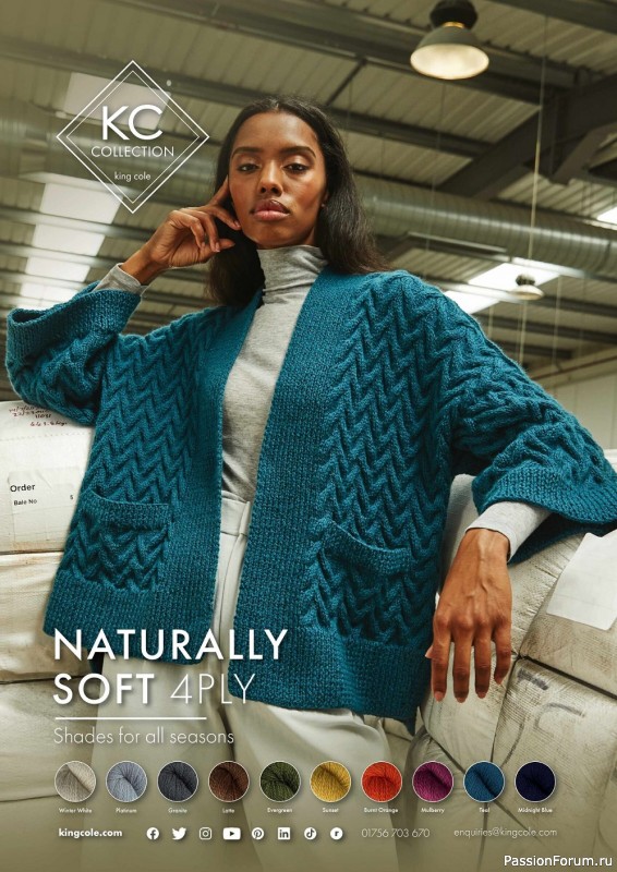 Вязаные модели для всей семьи в журнале "The Knitter №173 2022"