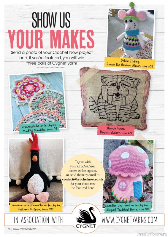 Вязаные проекты крючком в журнале «Crochet Now №103 2024»