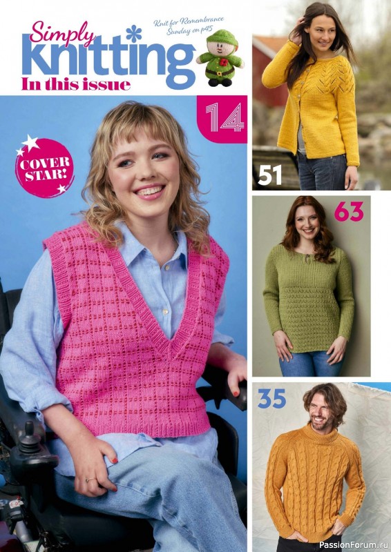 Вязаные проекты в журнале «Simply Knitting №242 2023»
