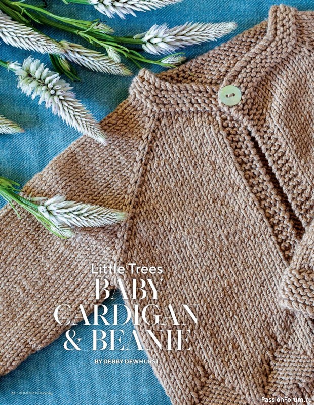 Вязаные модели спицами в журнале «Homespun Knitting №1 2022»