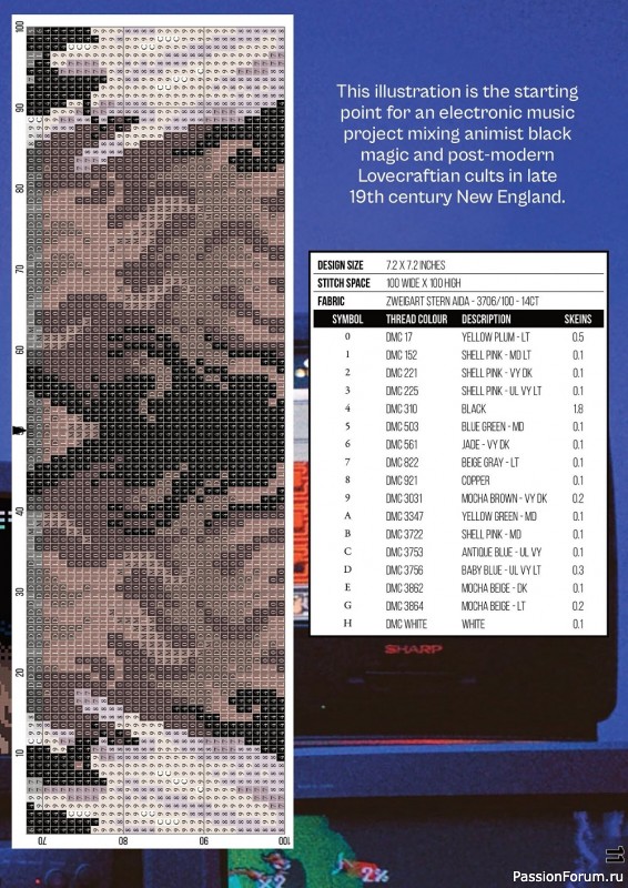 Коллекция вышивки в журнале «XStitch Magazine №22 2022»