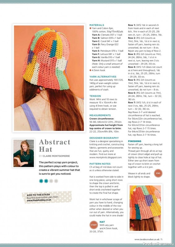Вязаные проекты крючком в журнале «Inside Crochet №149 2022»