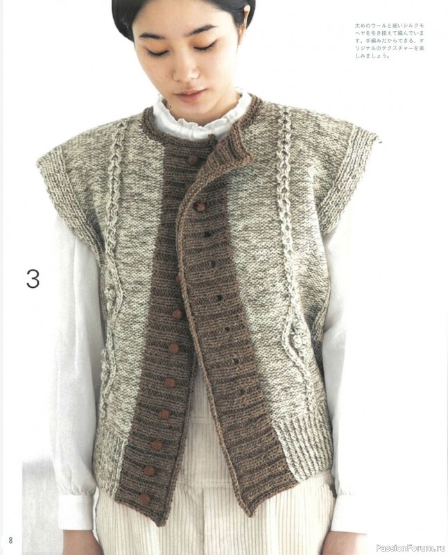 Вязаные модели в журнале «Let's knit series NV80695 2021»