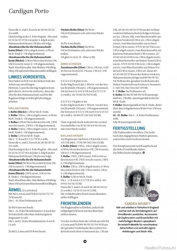 Вязаные модели в журнале «The Knitter Germany №59 2022»