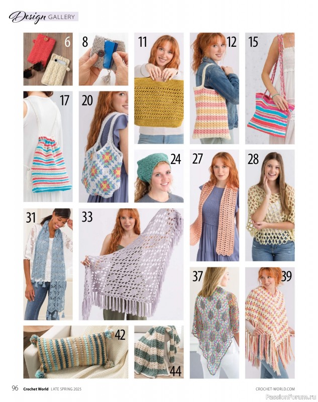 Вязаные проекты крючком в журнале «Crochet World - Late Spring 2025»