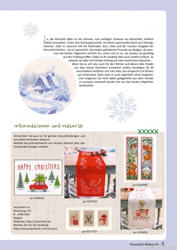 Коллекция вышивки в журнале «Kreuzstich Motive №30 2024»