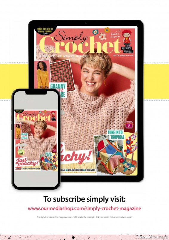 Вязаные проекты крючком в журнале «Simply Crochet №152 2024»