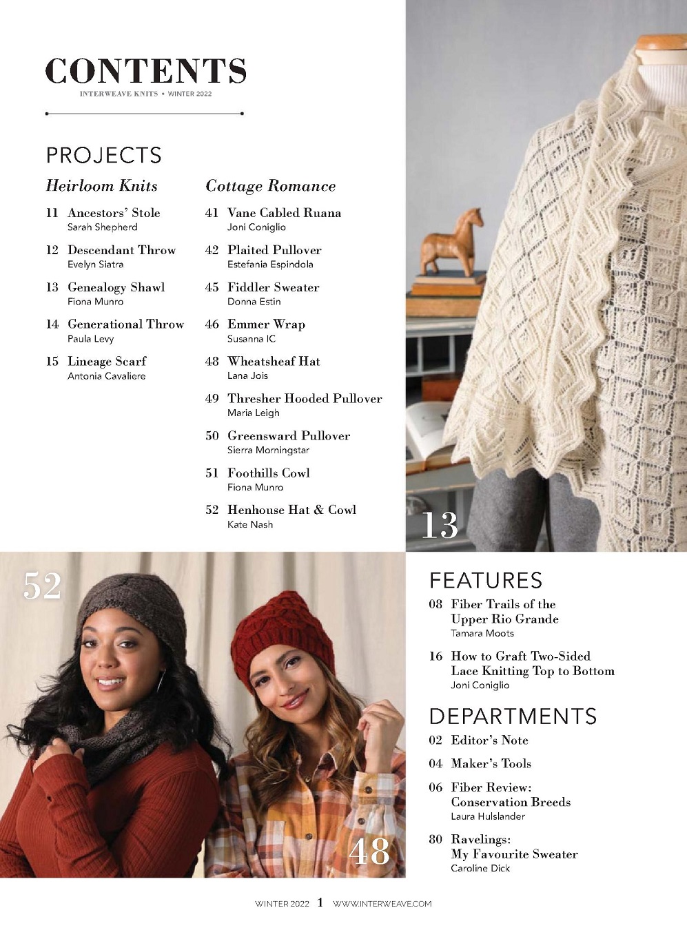 Журнал "Interweave Knits - Winter" 2022