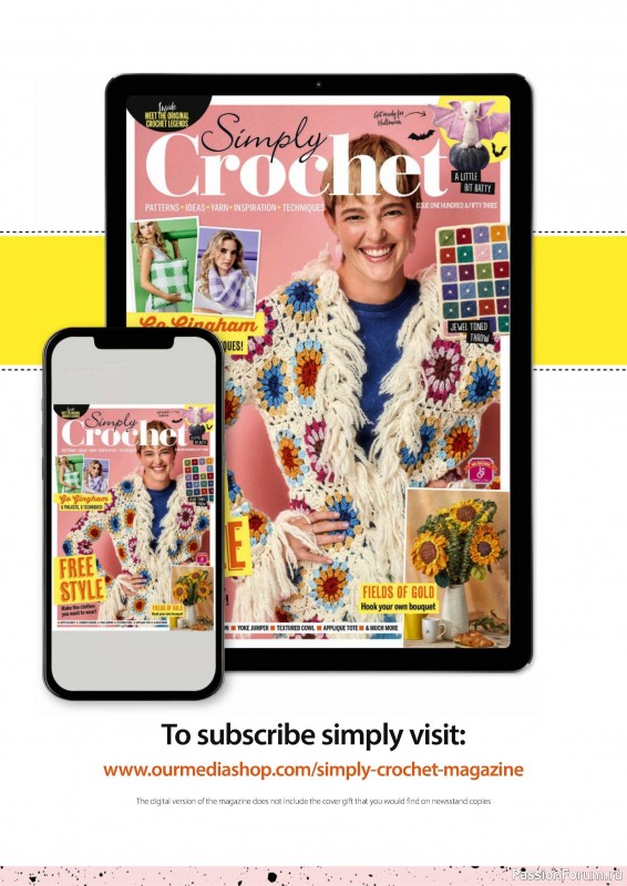 Вязаные проекты крючком в журнале «Simply Crochet №153 2024»