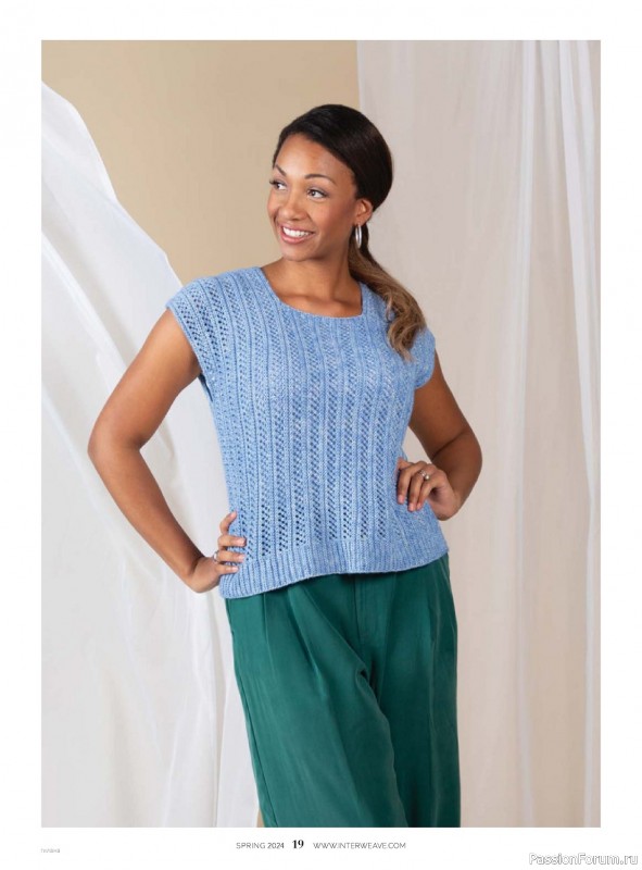 Вязаные модели в журнале «Interweave Knits - Spring 2024»